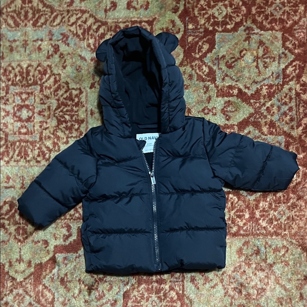 Old Navy Navy Blue Puffer Jacket